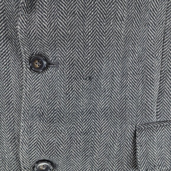 J Crew Ludlow 100% Linen Herringbone Blazer Sport Coat Jacket Mens 42L Long - Picture 6 of 12